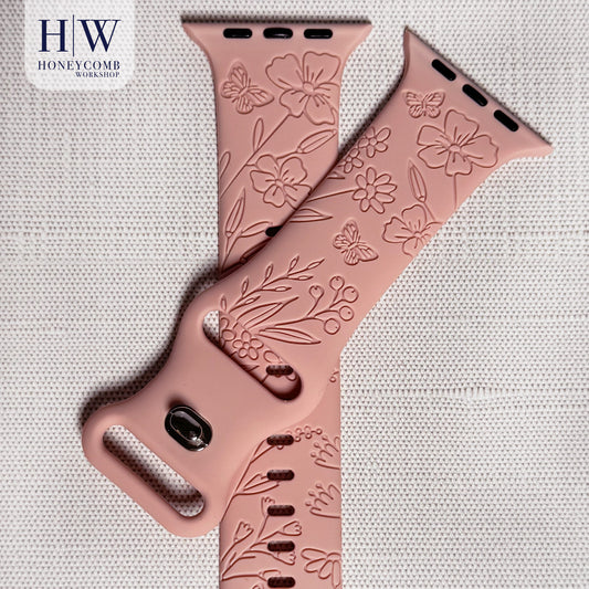 Butterflies silicone band for Apple Watch
