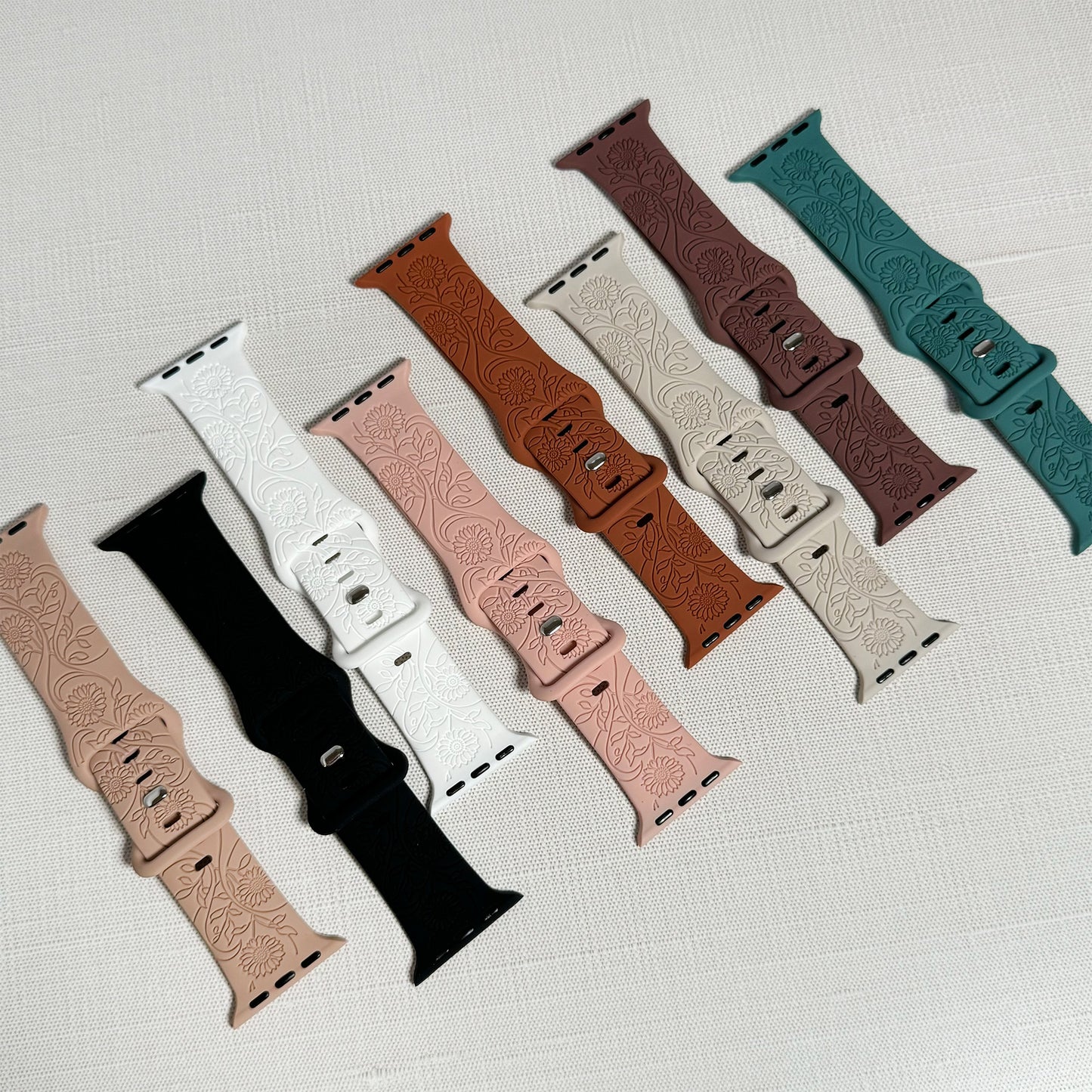 Sunflowers silicone band for Apple Watch