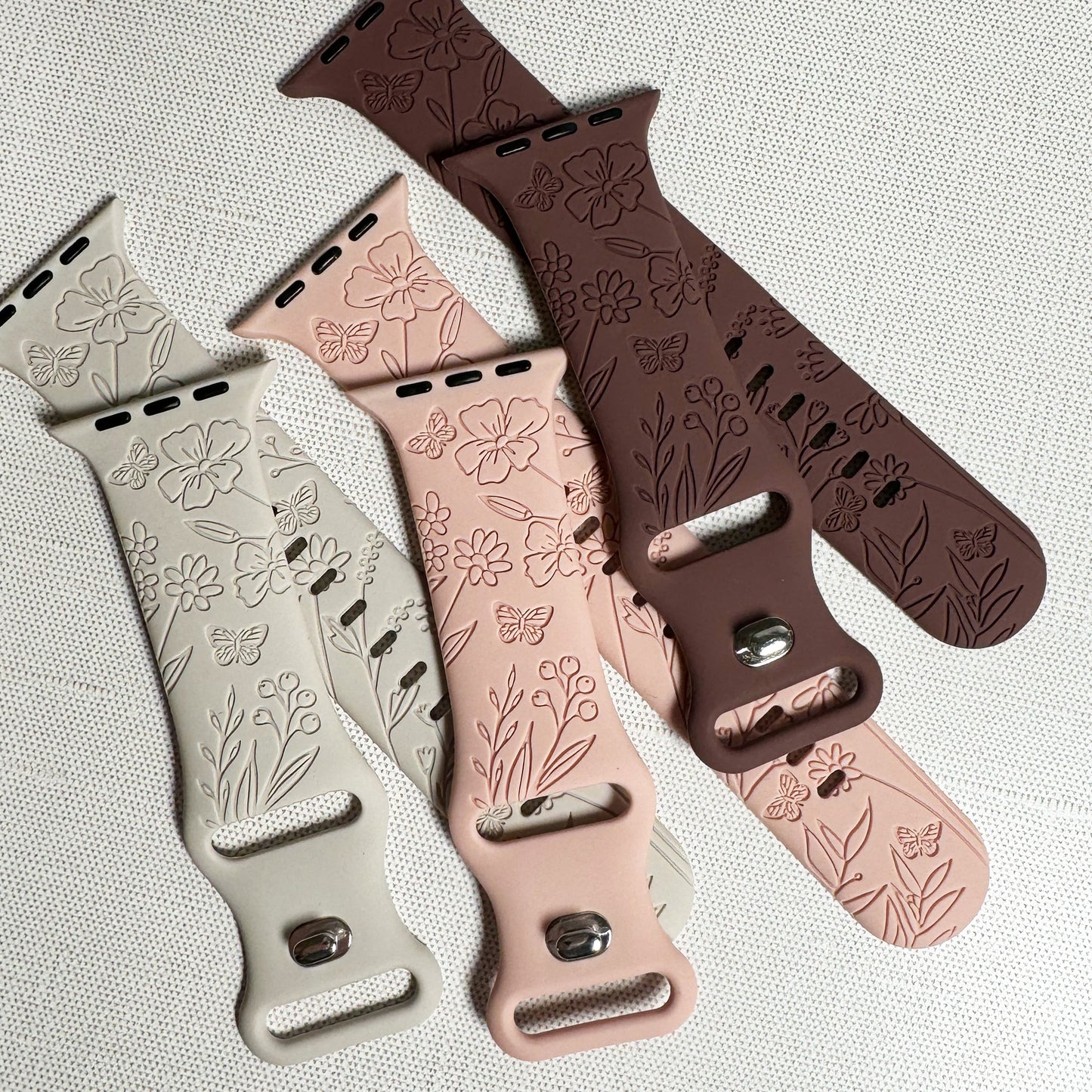 Butterflies silicone band for Apple Watch