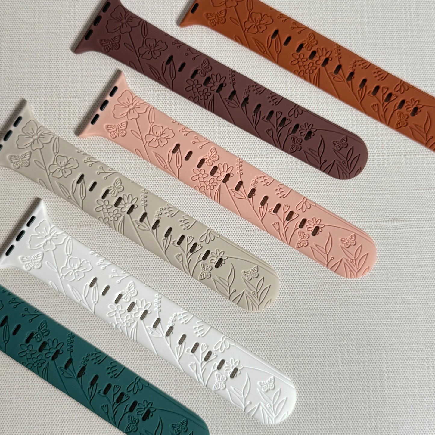 Butterflies silicone band for Apple Watch