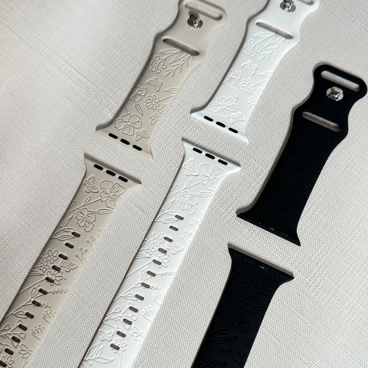 Butterflies silicone band for Apple Watch