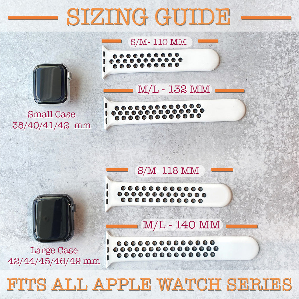 Breathable sport silicone watchband