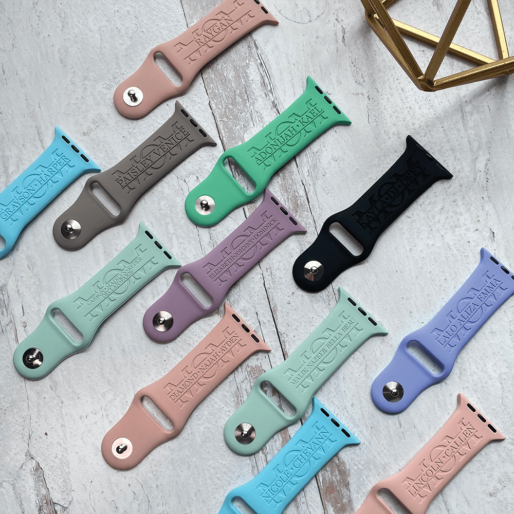 MOM - Engraved watchband
