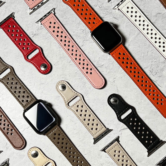 Faux leather band for Apple Watch