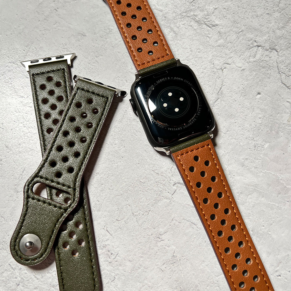 Faux leather band for Apple Watch