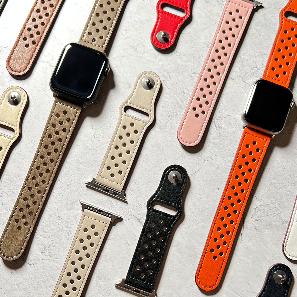 Faux leather band for Apple Watch