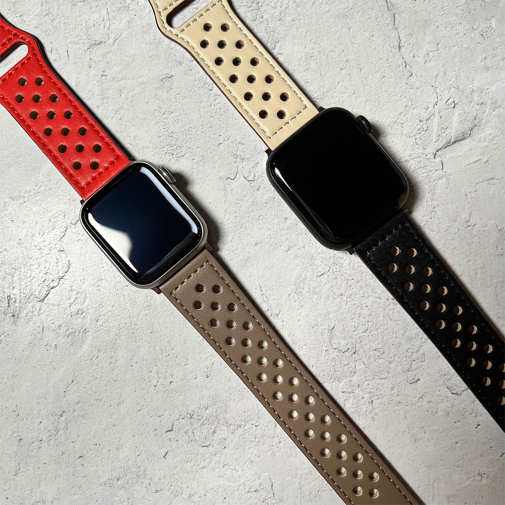 Faux leather band for Apple Watch