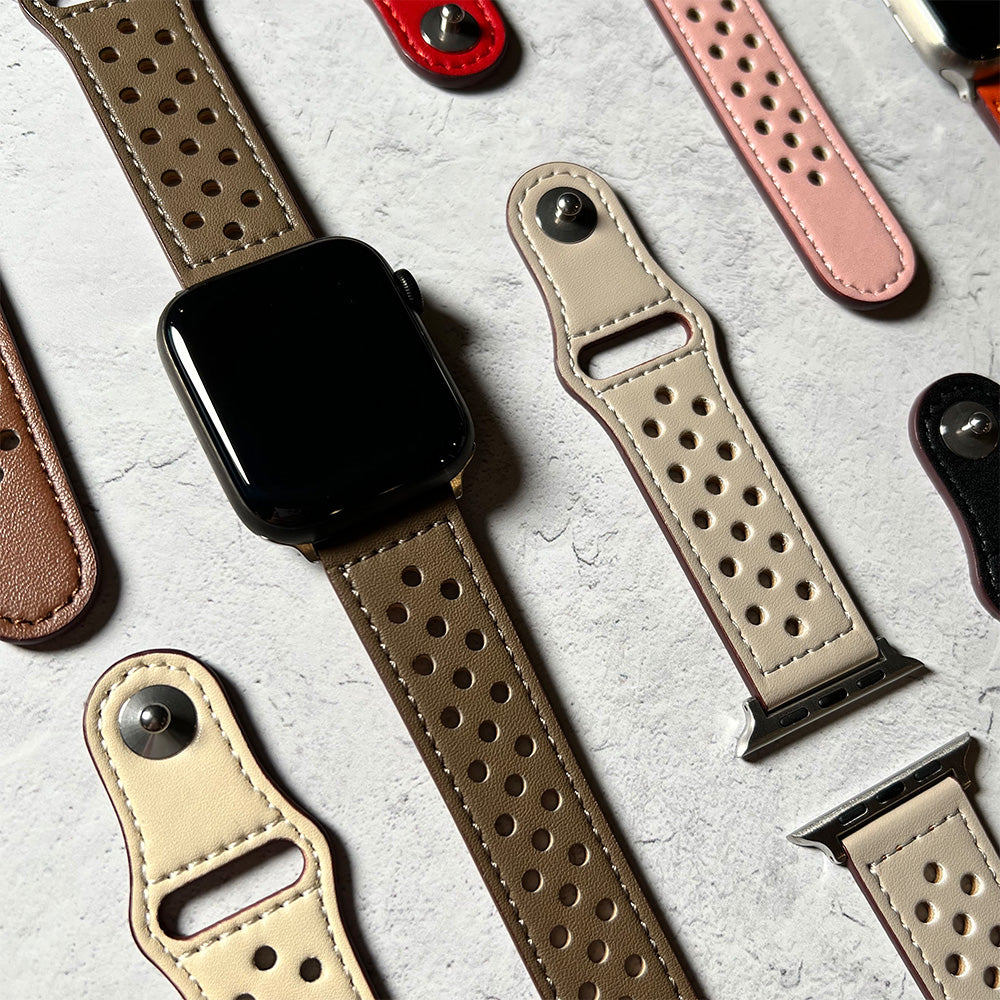 Faux leather band for Apple Watch