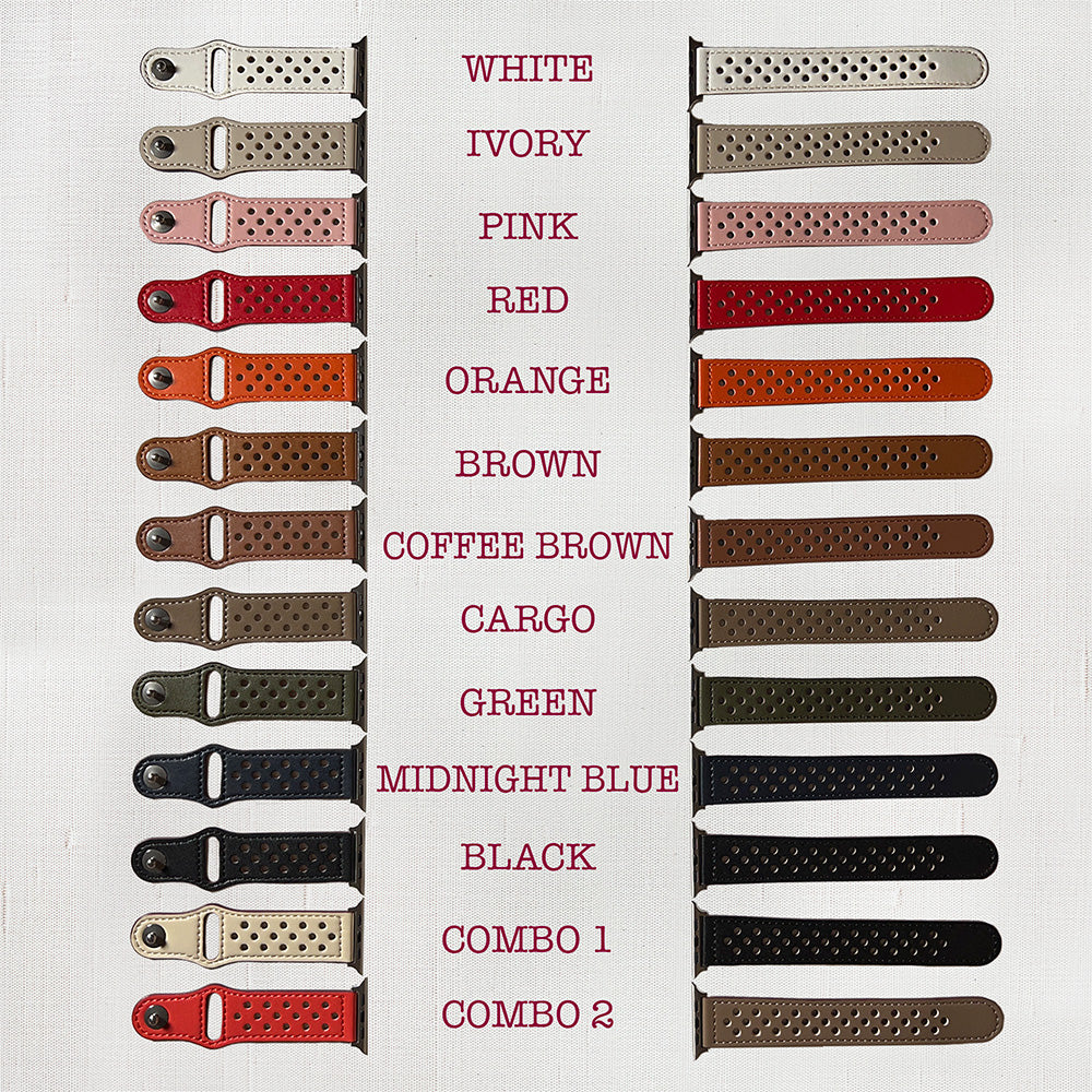 Faux leather band for Apple Watch