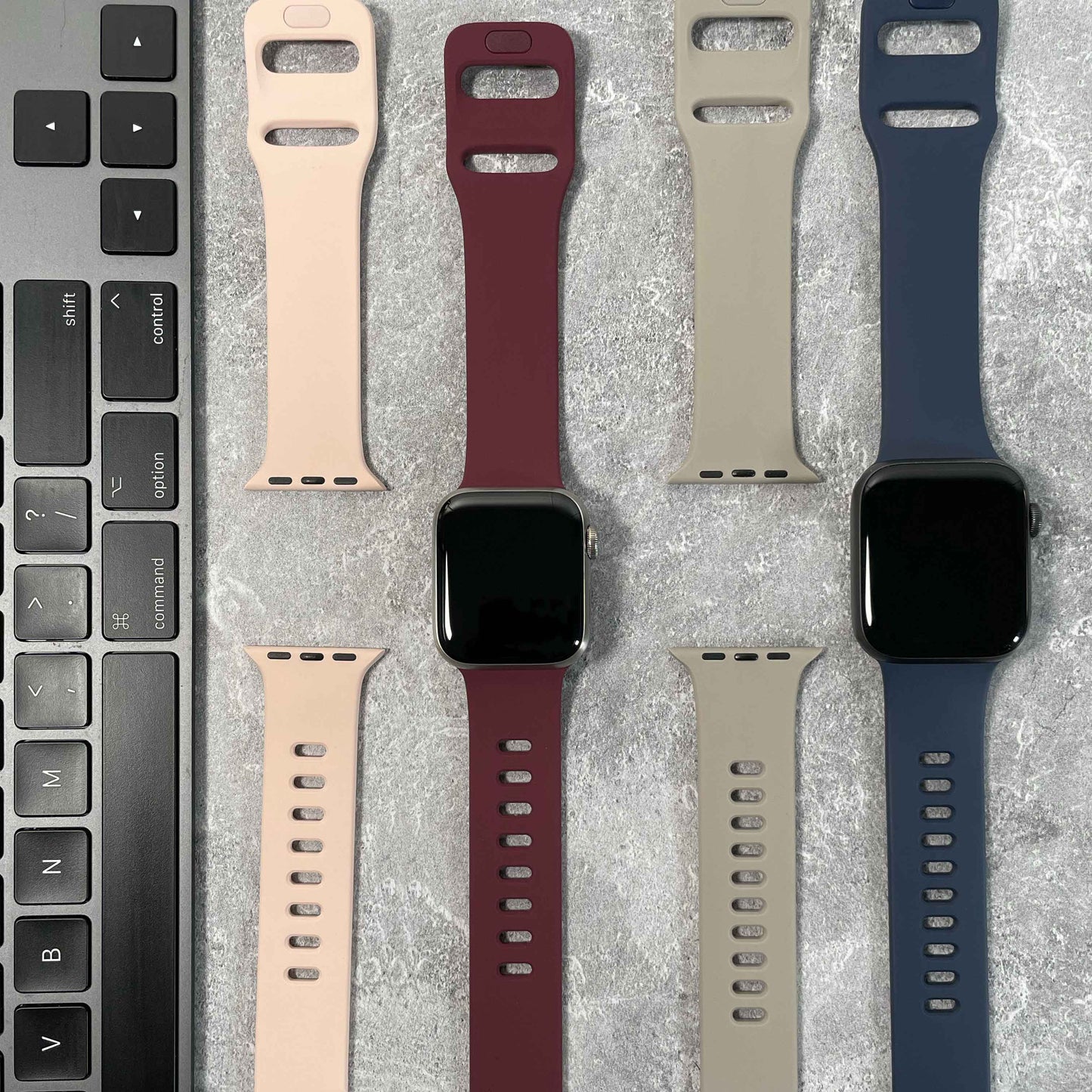 Silicone watchband
