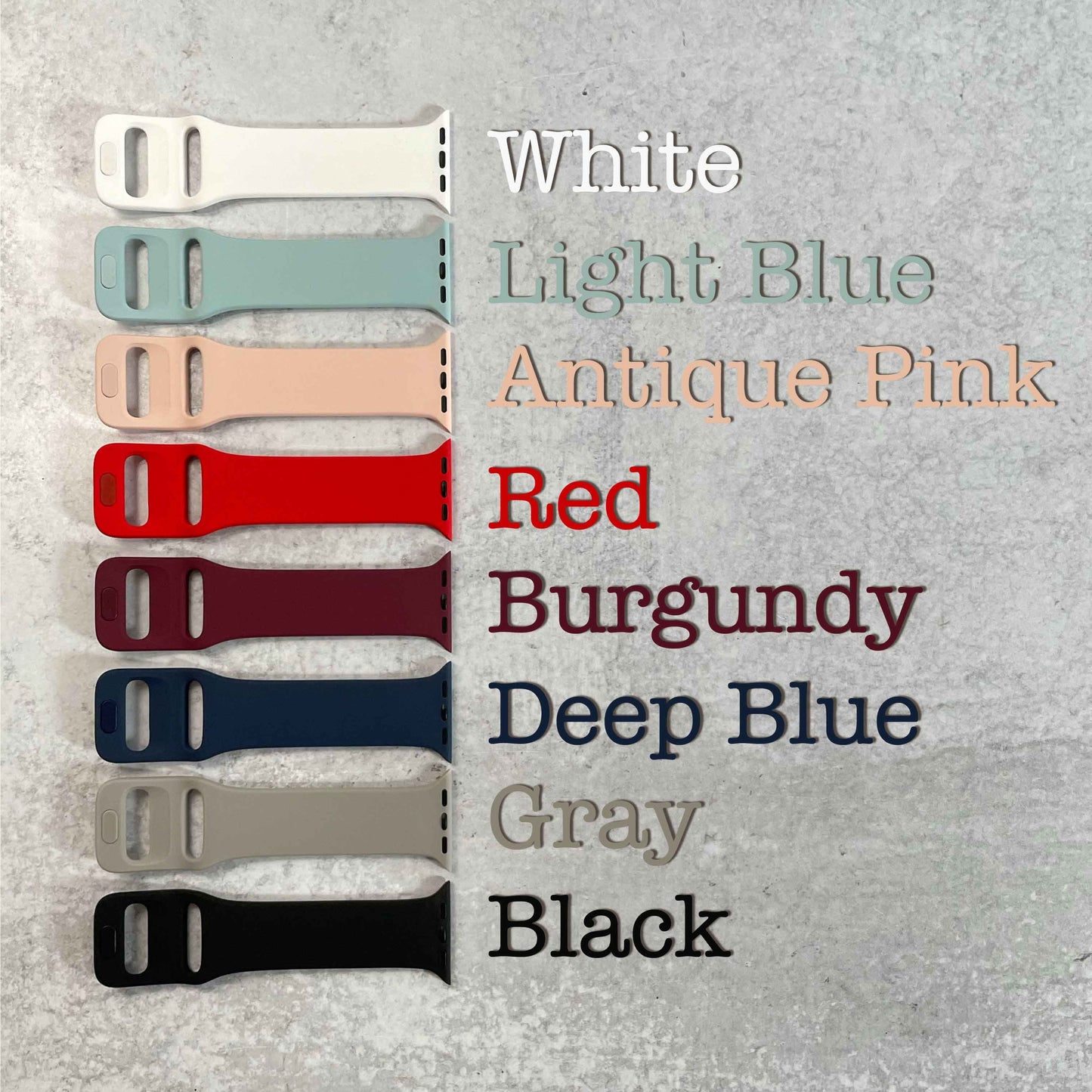 Silicone watchband