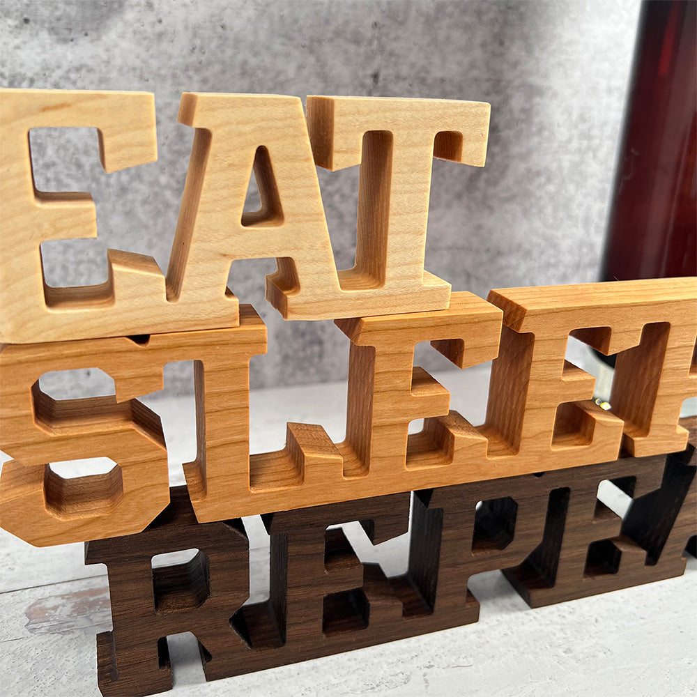 Standing words - Eat Sleep Repeat