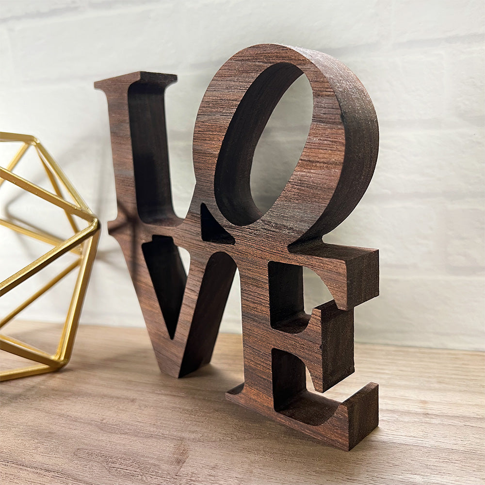 A standing word - LOVE.