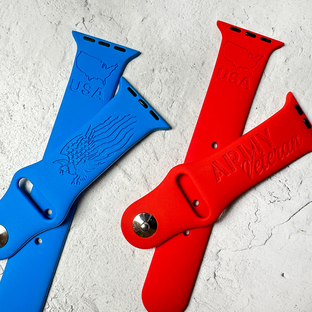 PATRIOTIC - Engraved watchband