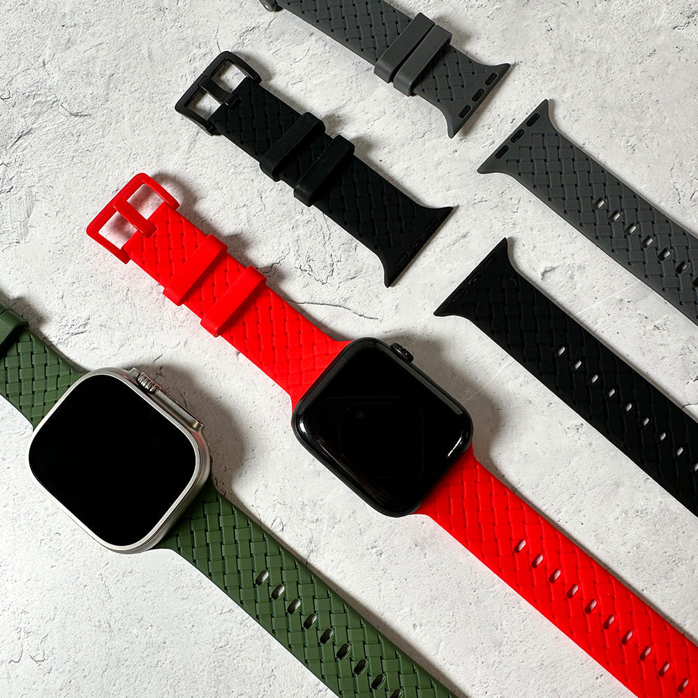 Buckle silicone band for Apple Watch