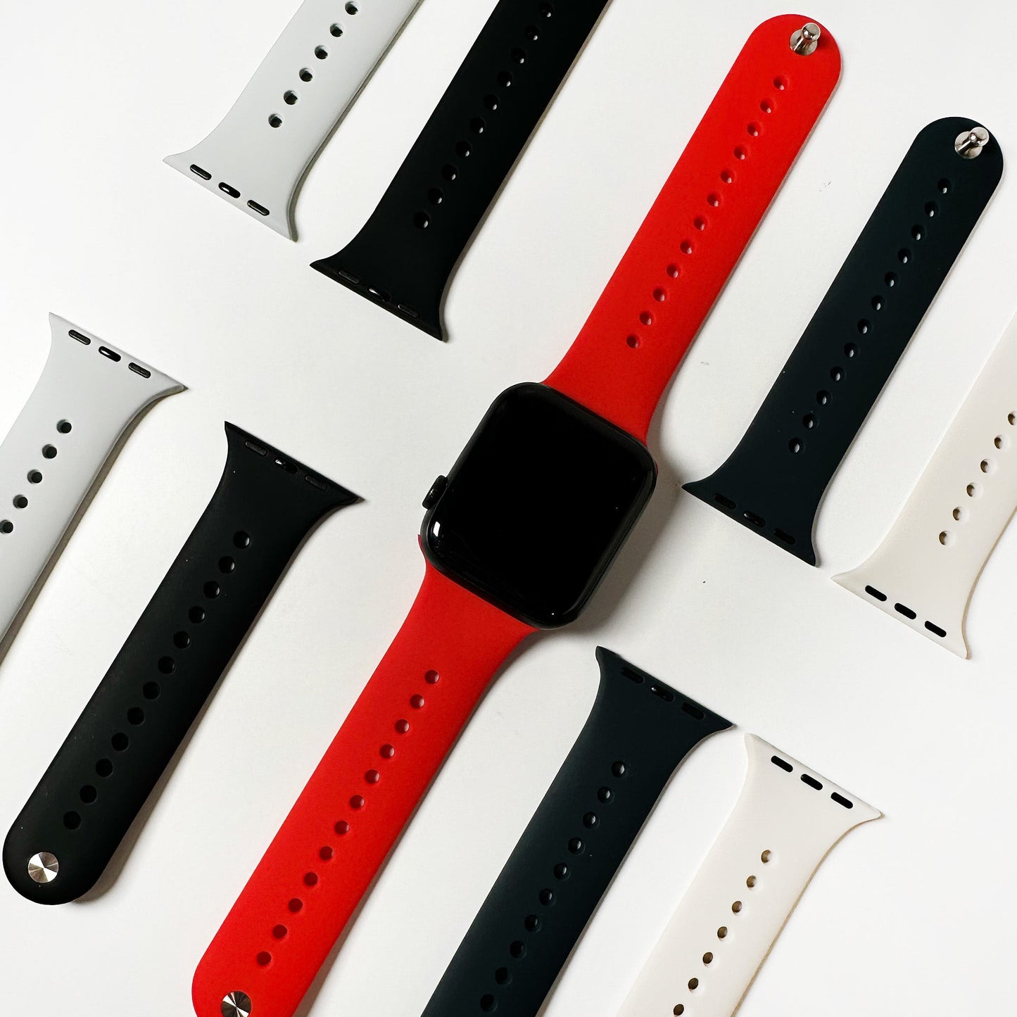 Double pin silicone band for Apple Watch
