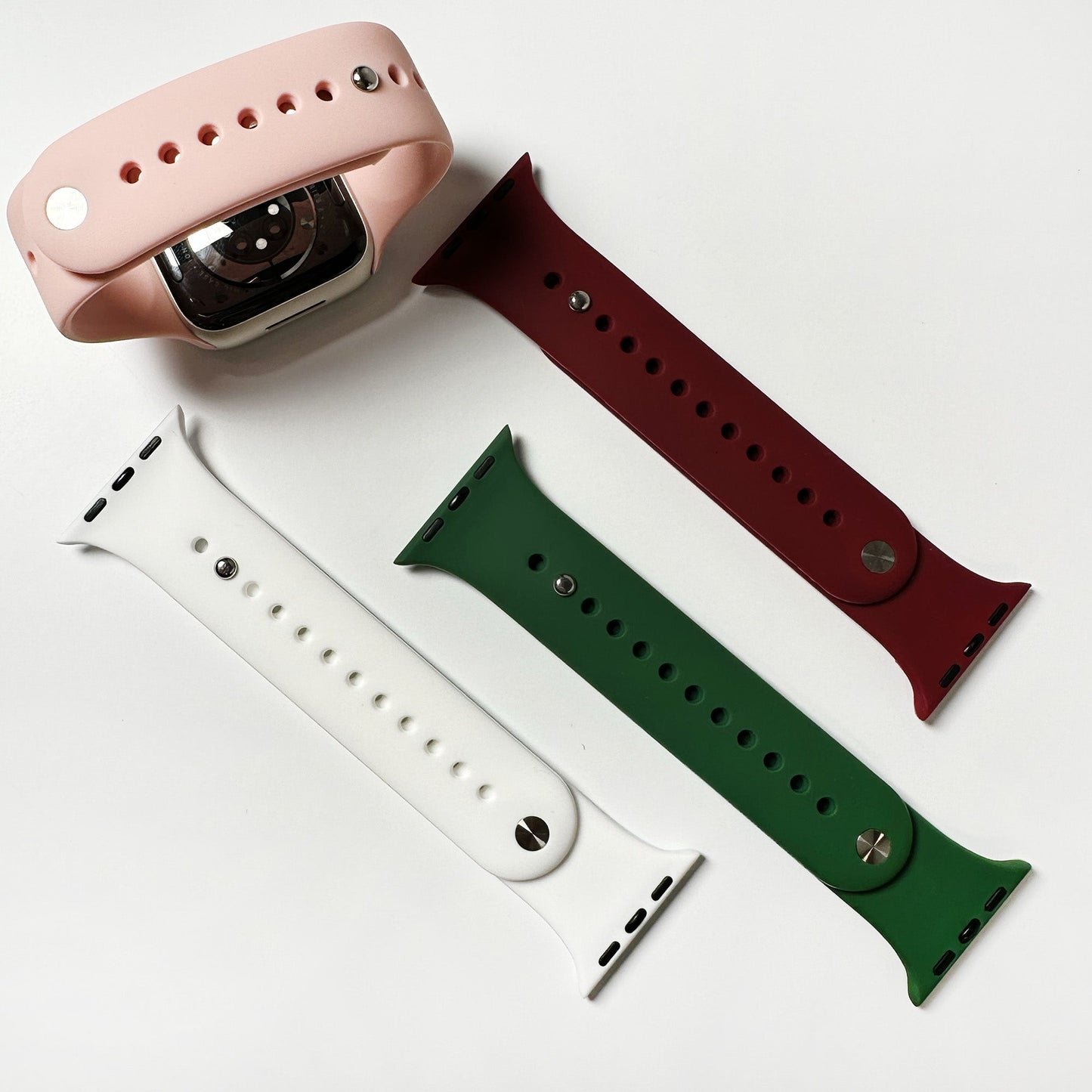 Double pin silicone band for Apple Watch