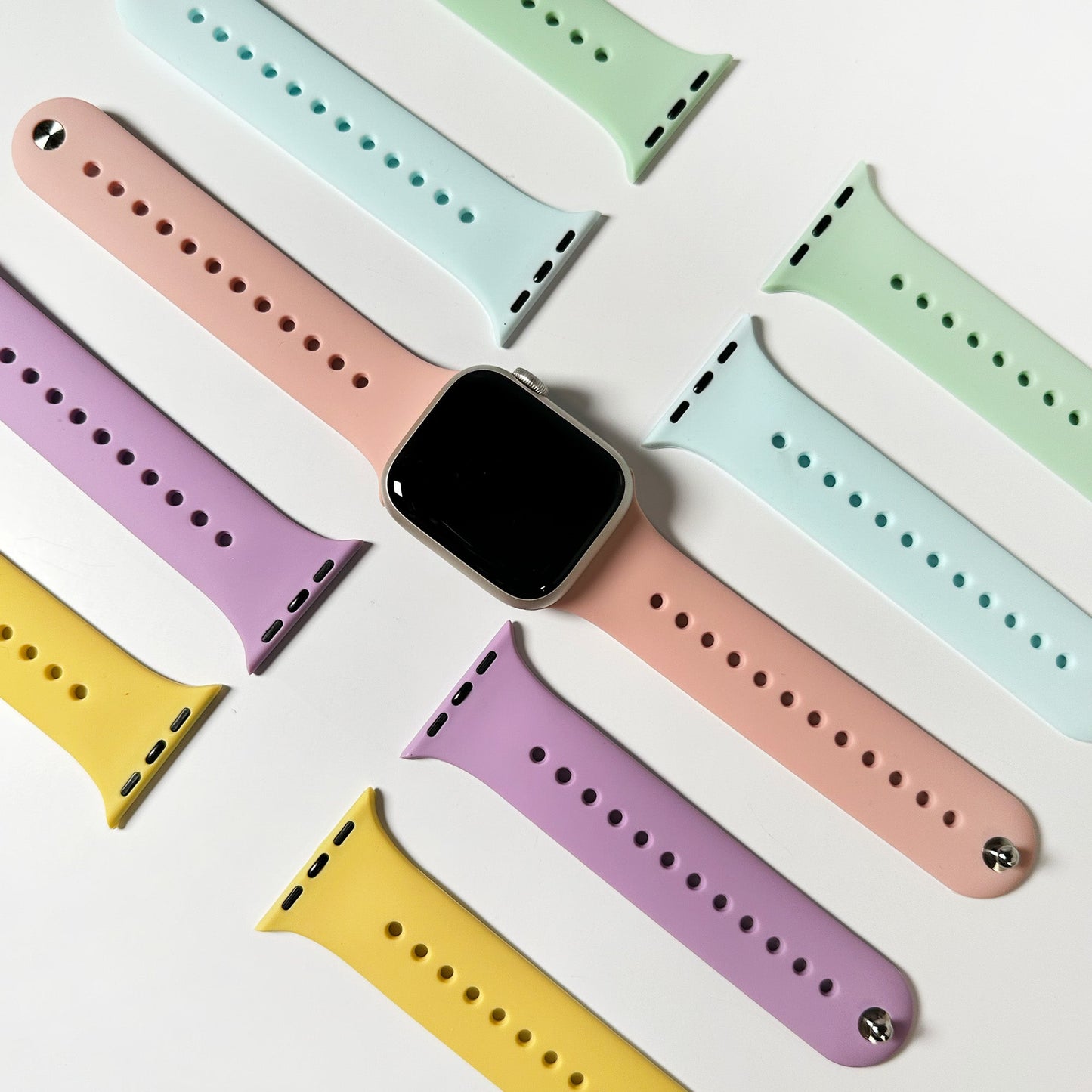 Double pin silicone band for Apple Watch