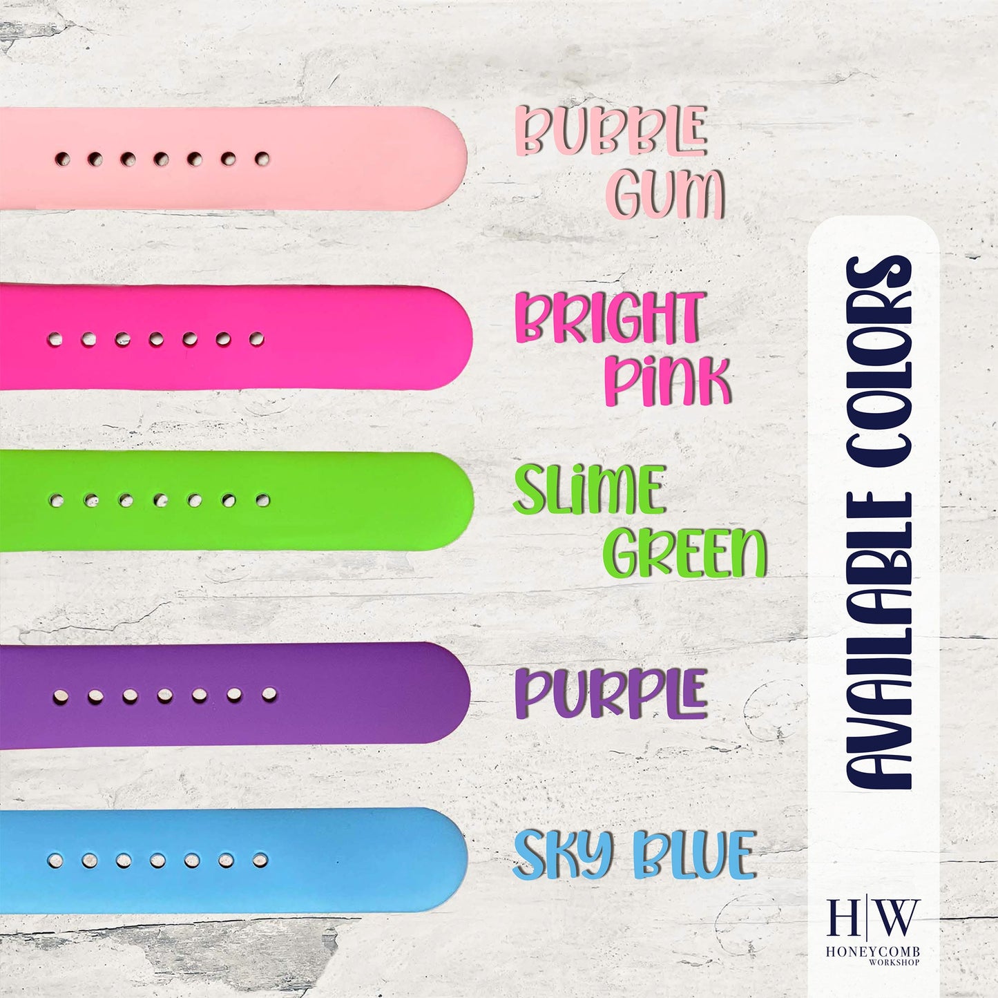 Silicone watchband - Classic buckle