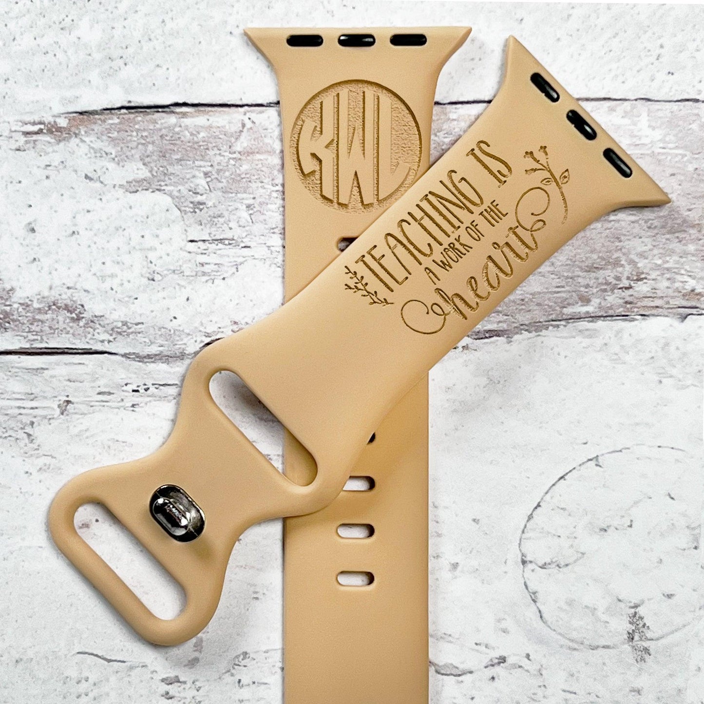 TEACH - Engraved watchband new