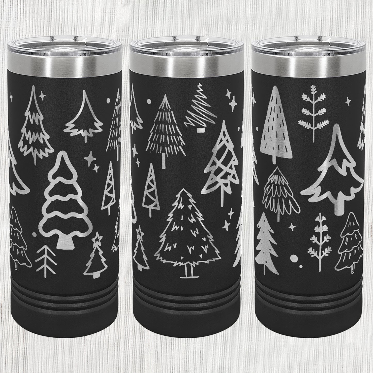 22 oz. Skinny Tumbler - Trees wrap