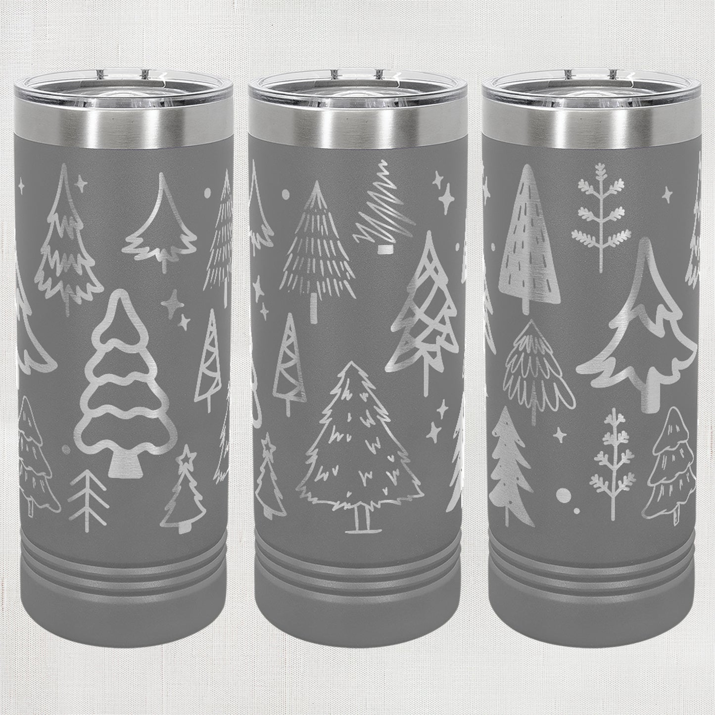 22 oz. Skinny Tumbler - Trees wrap