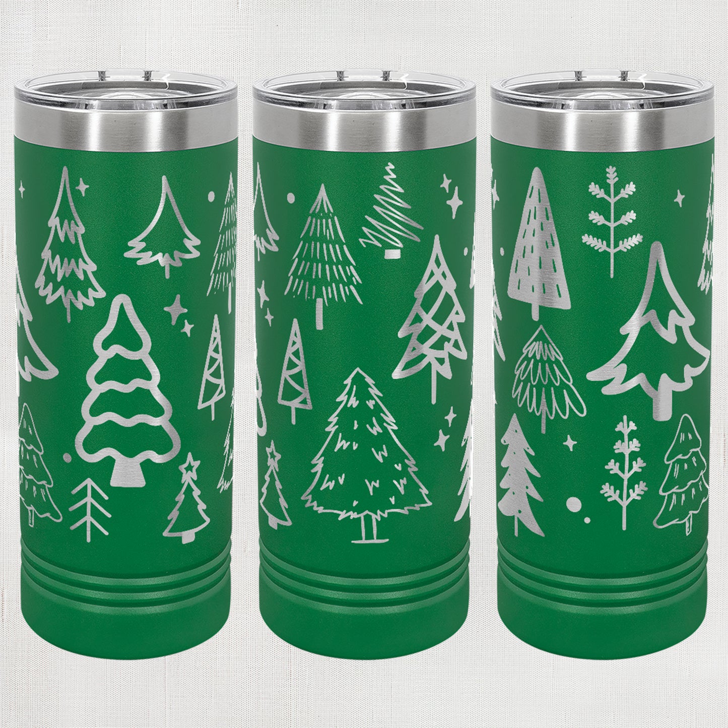 22 oz. Skinny Tumbler - Trees wrap