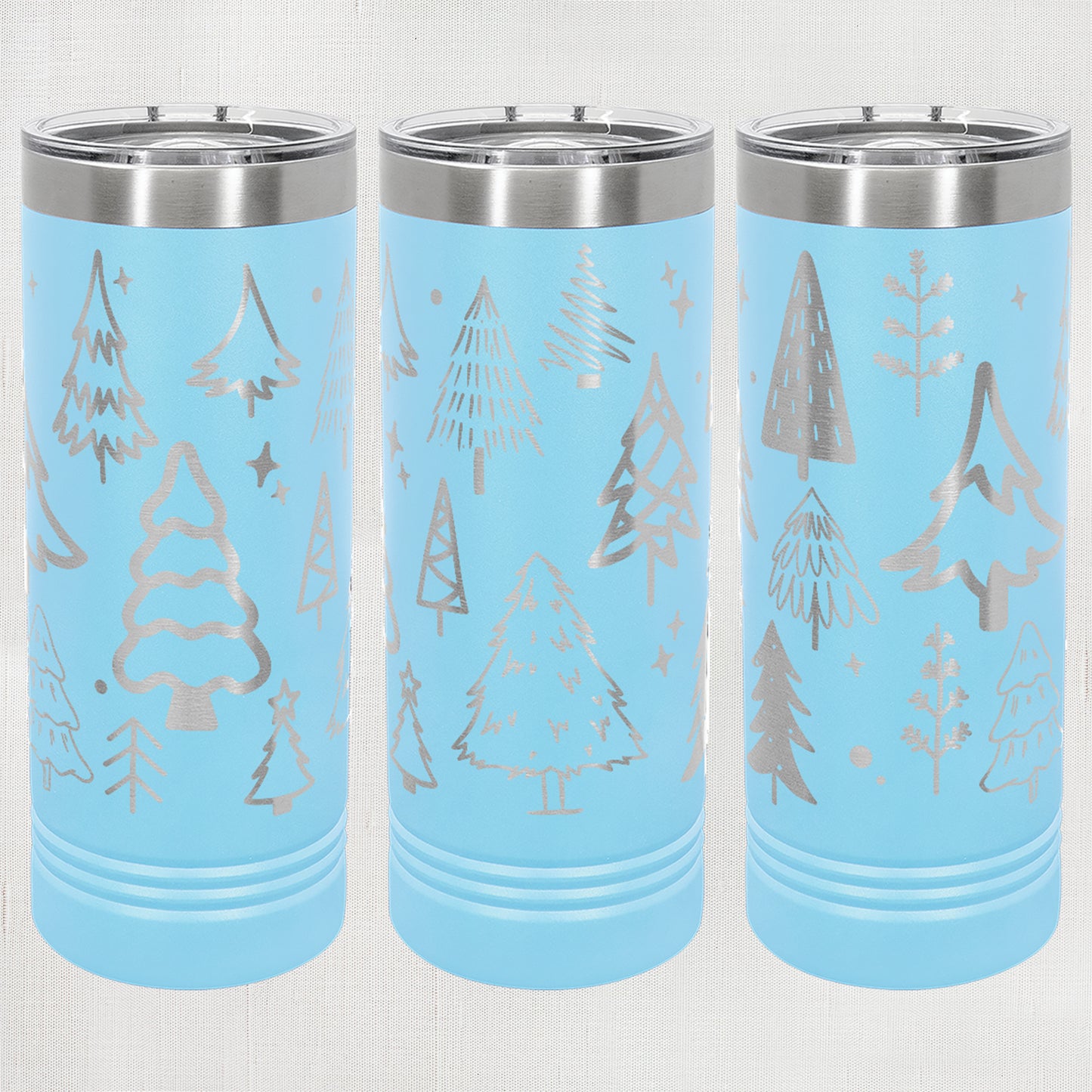 22 oz. Skinny Tumbler - Trees wrap