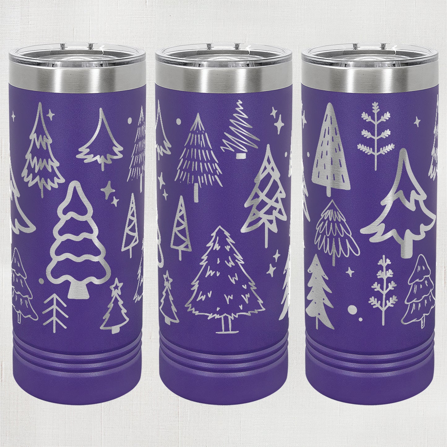 22 oz. Skinny Tumbler - Trees wrap