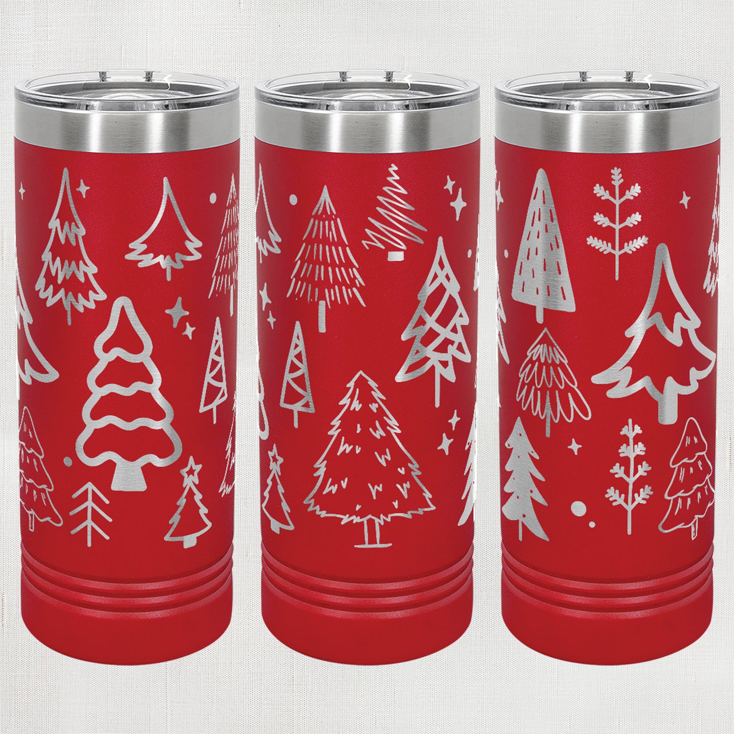 22 oz. Skinny Tumbler - Trees wrap