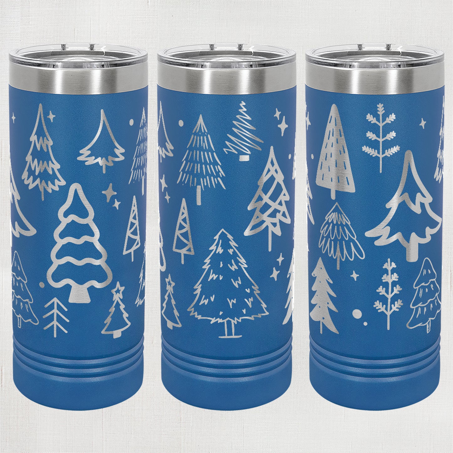22 oz. Skinny Tumbler - Trees wrap