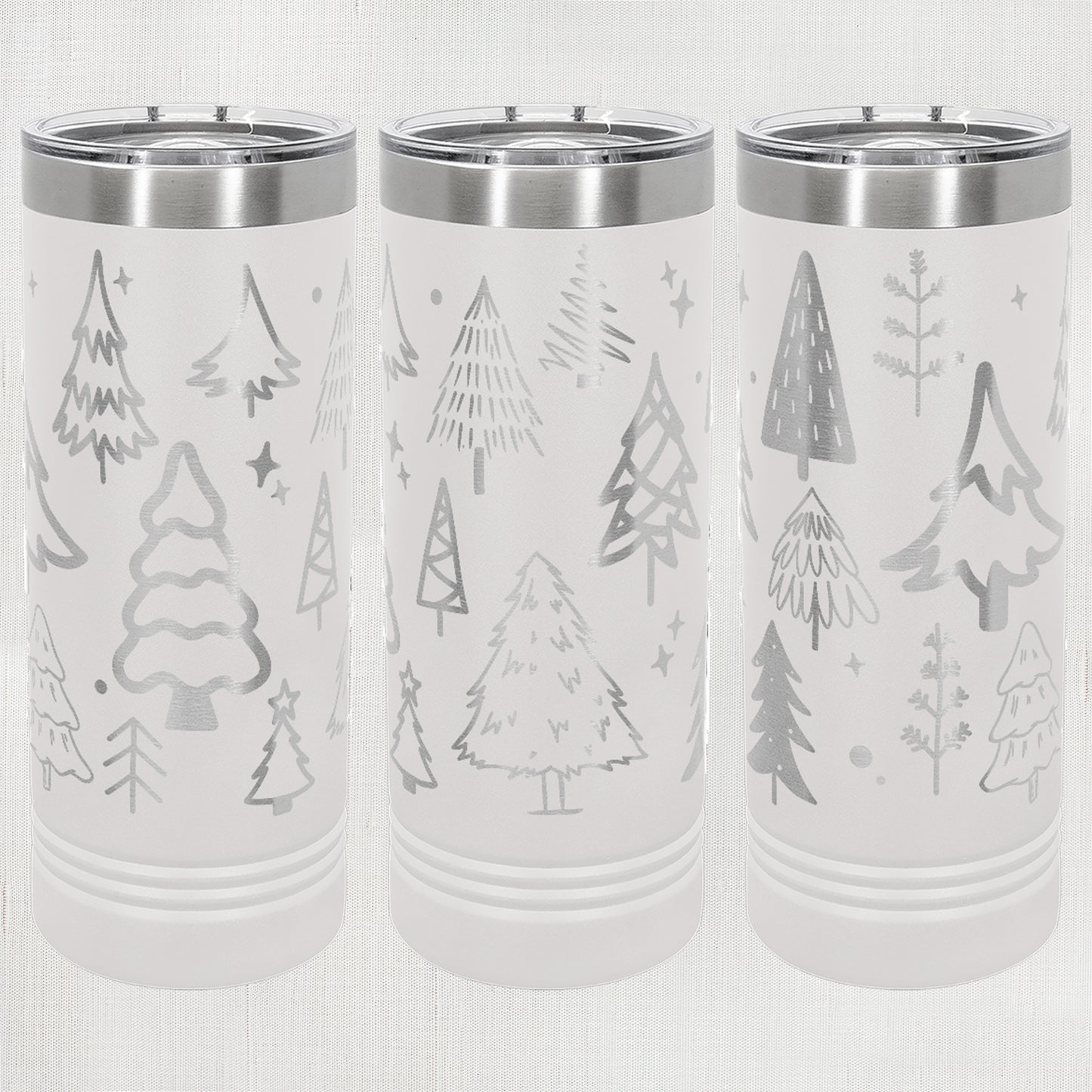 22 oz. Skinny Tumbler - Trees wrap