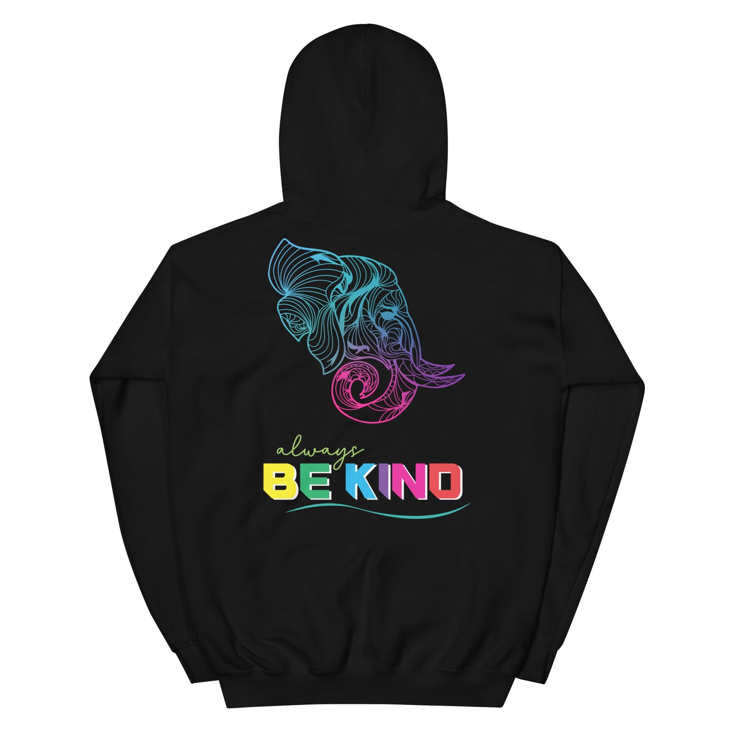 Unisex Hoodie - Be Kind Elephant