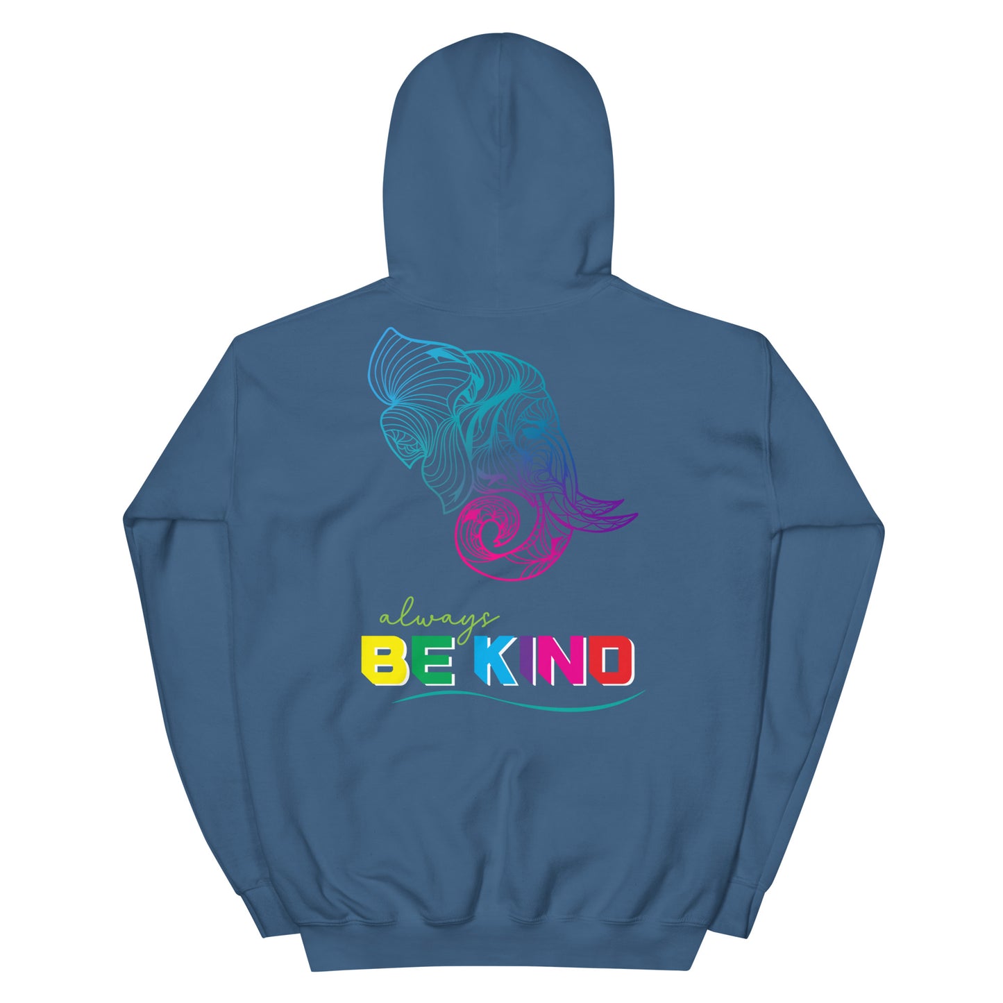 Unisex Hoodie - Be Kind Elephant