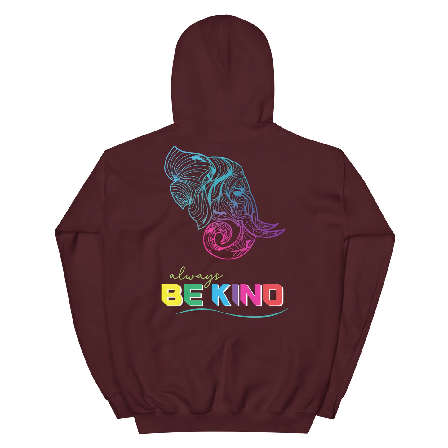 Unisex Hoodie - Be Kind Elephant