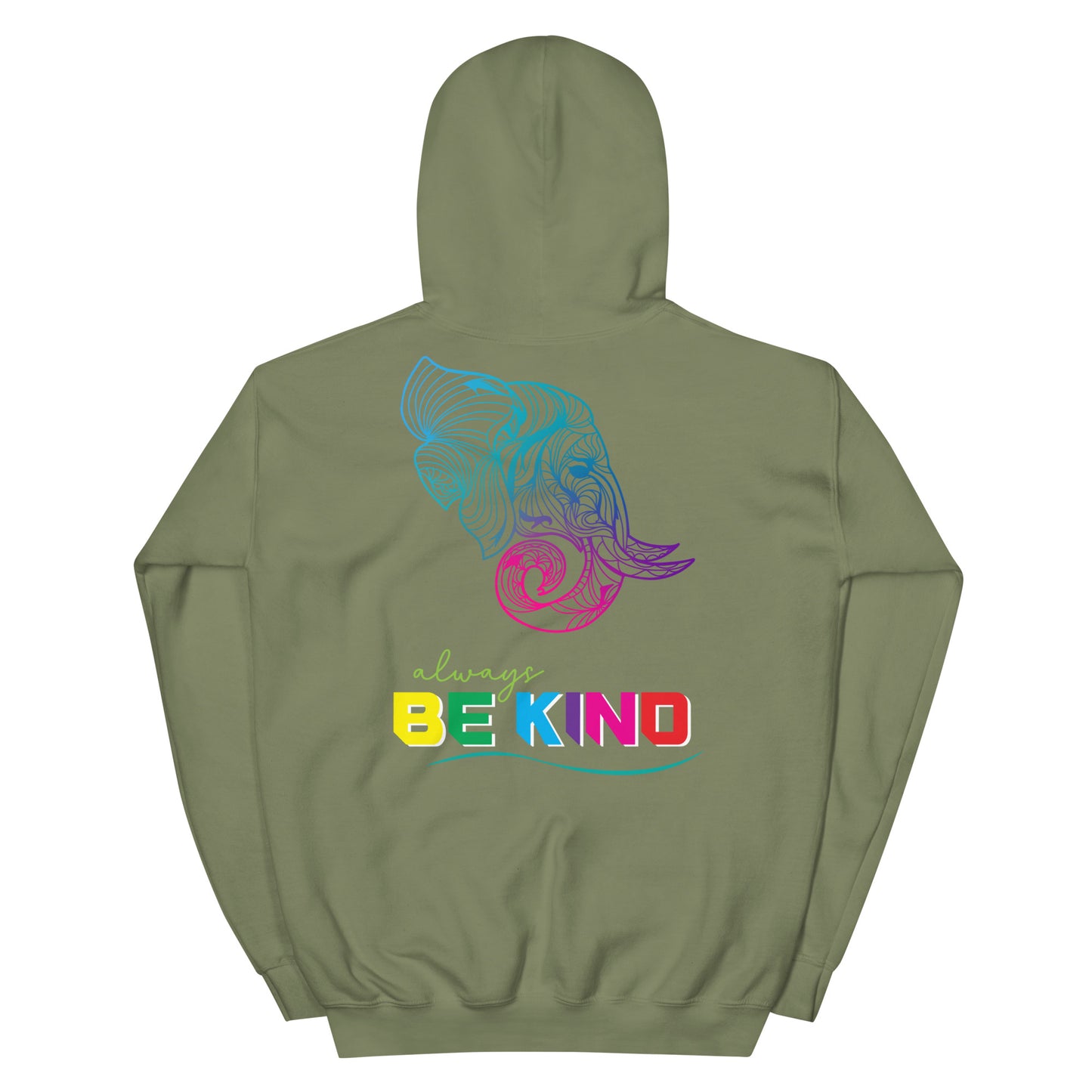 Unisex Hoodie - Be Kind Elephant