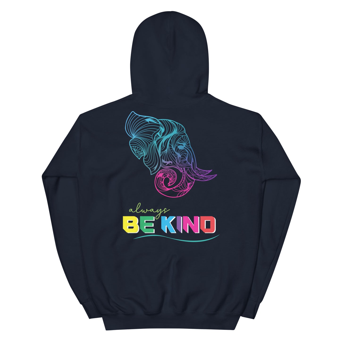 Unisex Hoodie - Be Kind Elephant