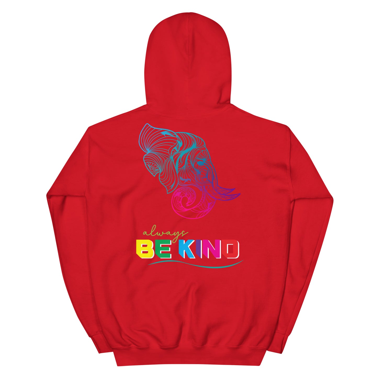 Unisex Hoodie - Be Kind Elephant