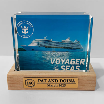 Cruise Milestone crystal block base