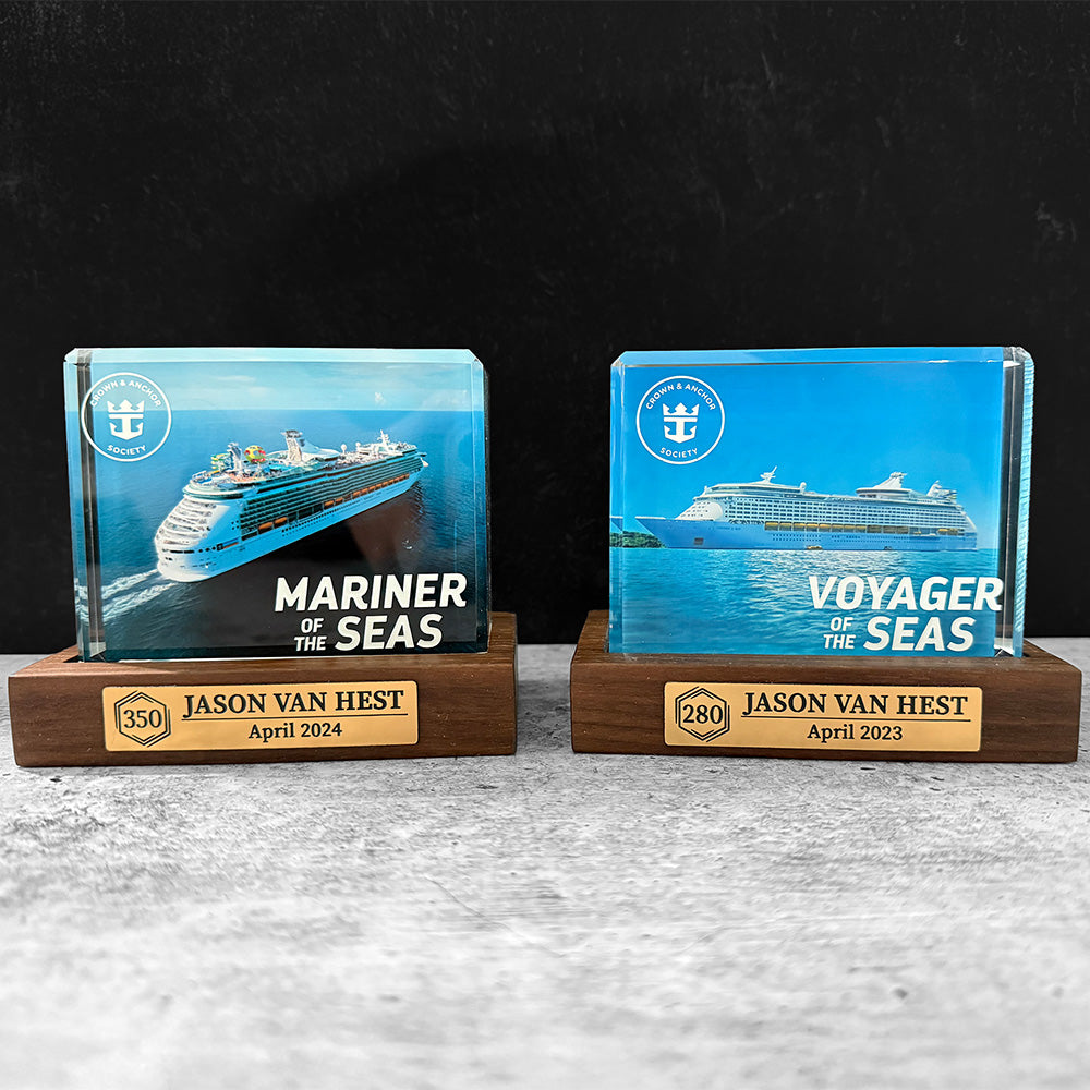 Cruise Milestone crystal block base