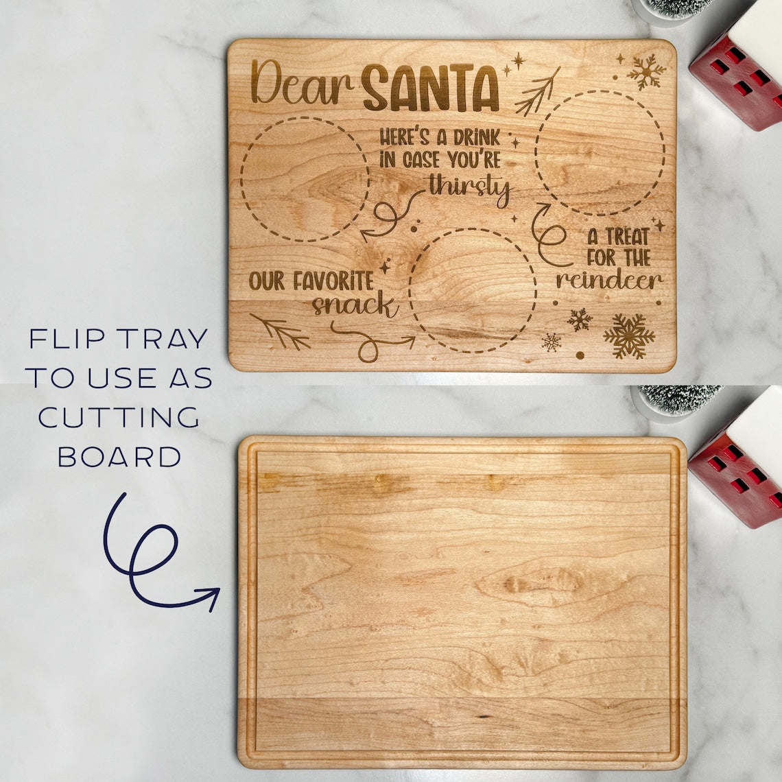 Dear Santa Tray / Cutting Board.