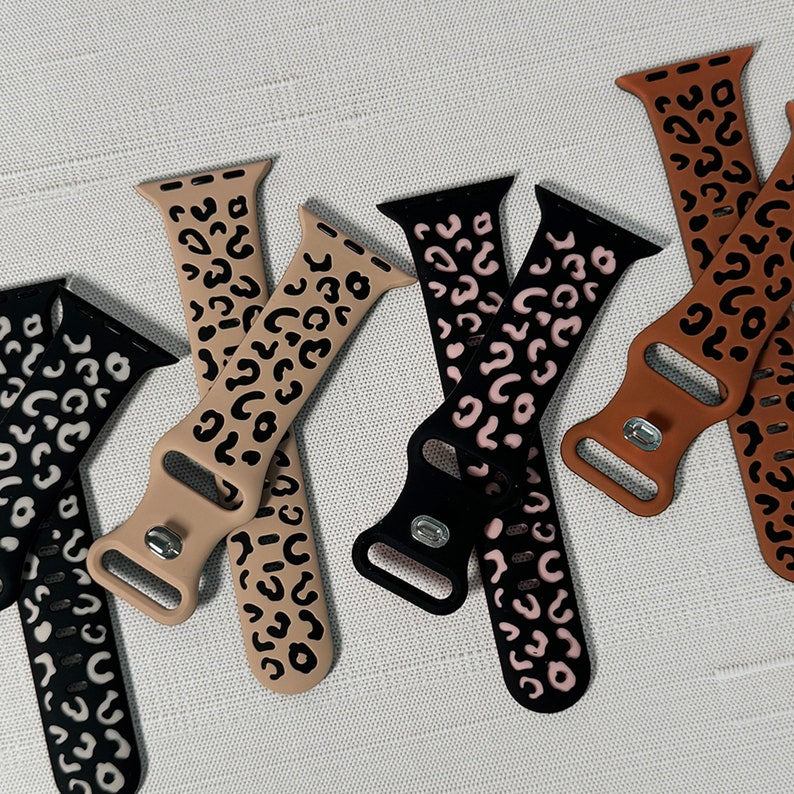 Animal Print silicone band for Apple Watch