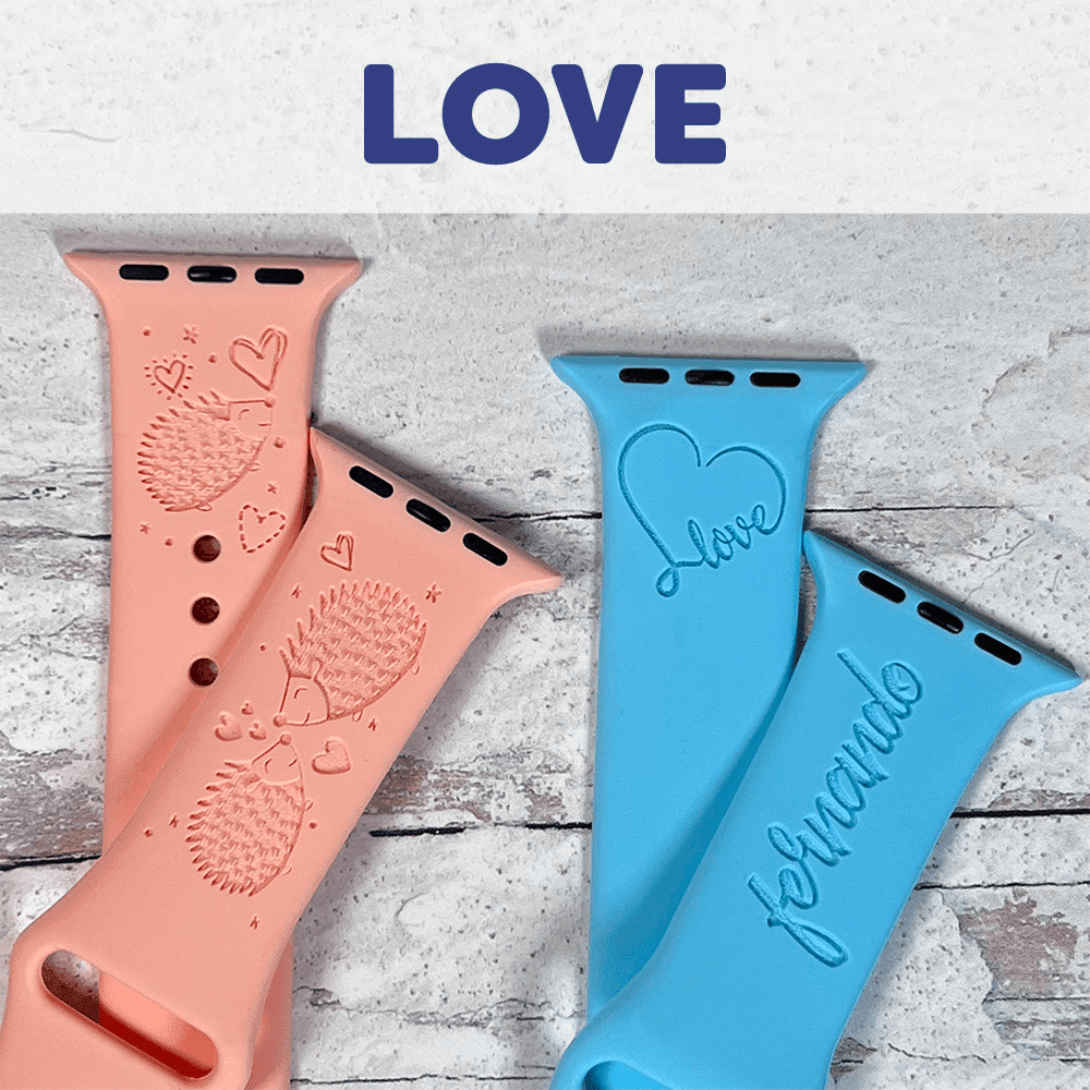LOVE - Engraved watchband