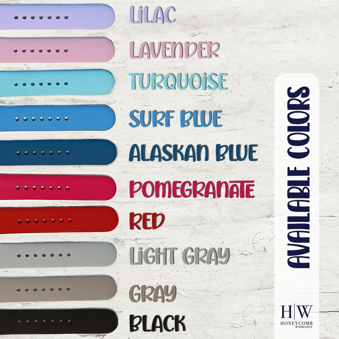 WINTER - Engraved watchband