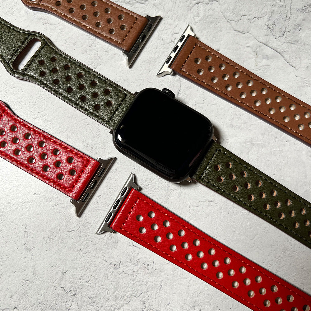 Faux leather band for Apple Watch