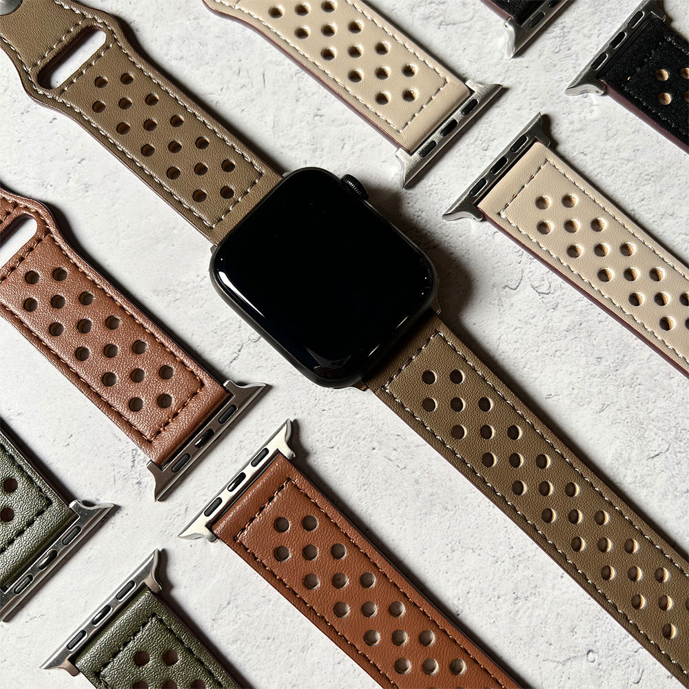 Faux leather band for Apple Watch