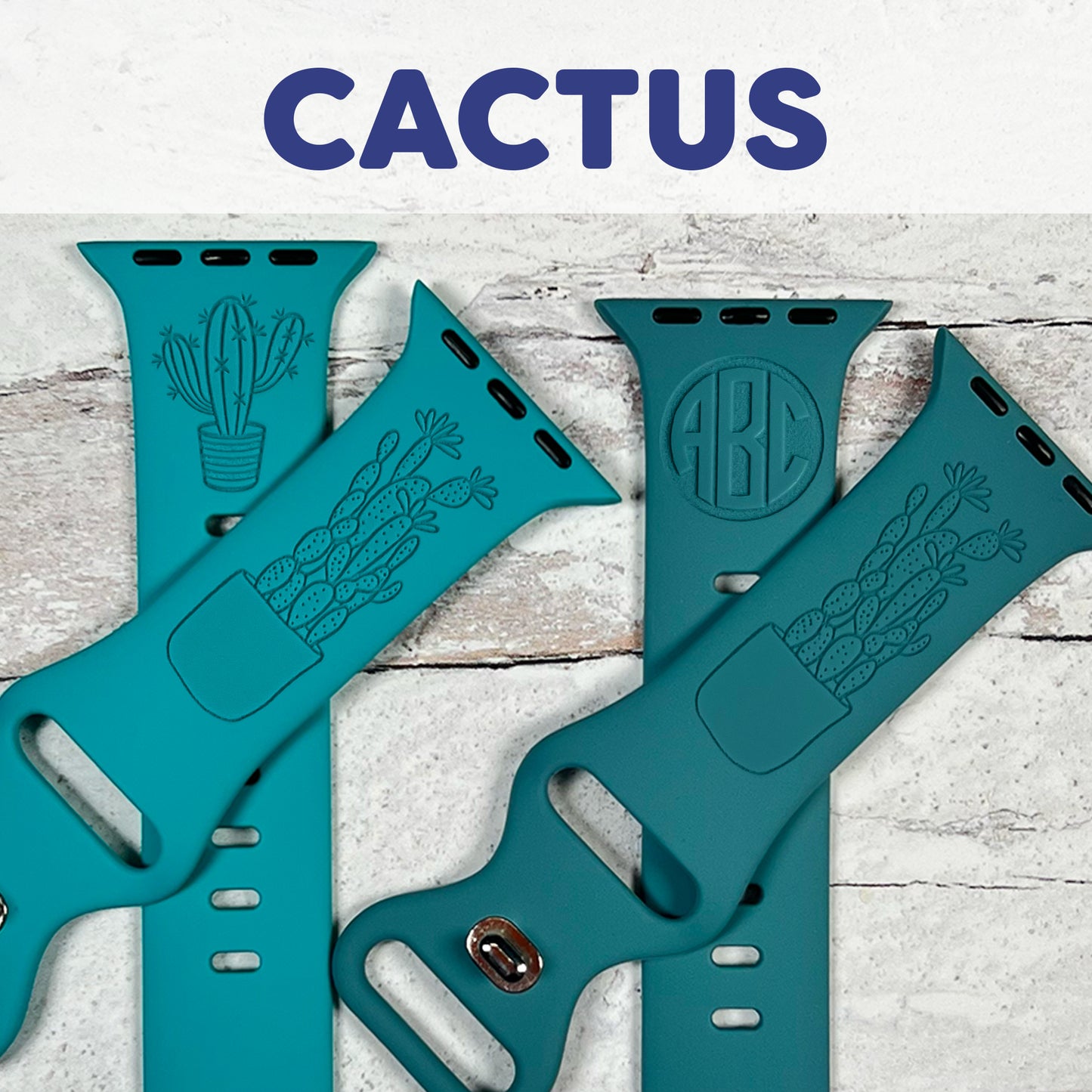 CACTUS - Engraved watchband