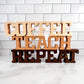 Standing words - Coffee Teach Repeat