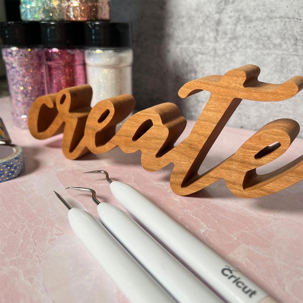 A Standing word - CREATE wooden sign.