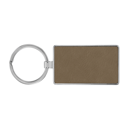 Keychain with metal frame